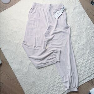 NWT Aritzia TNA towel Terry bf sweatpant grey lilac S